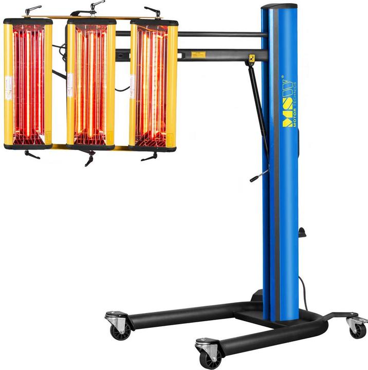 Actual product image MSW Infrared Paint Dryer - 3,300 W - 3 lamps - Pulse (3300 W)