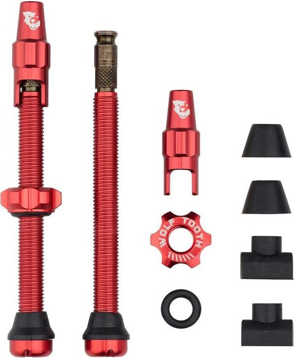 Produktbild Wolf Tooth Tubeless Valve Stem Ventile, Clik Valve, 60mm, 2 Stk., red