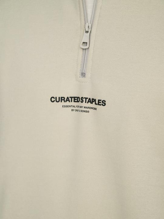 Actual product image Only & Sons Onscurated Reg Half Zip Sweat Noos (S)