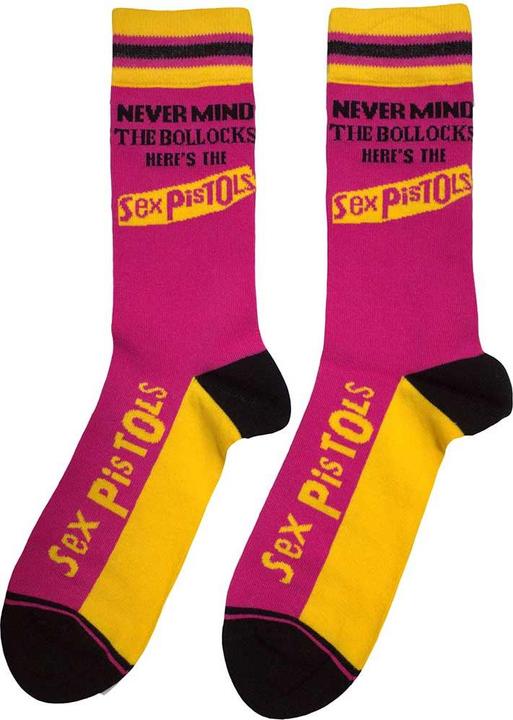 Actual product image Unisex Adult Never Mind The Bollocks Striped Socks (40.5 - 45.5)