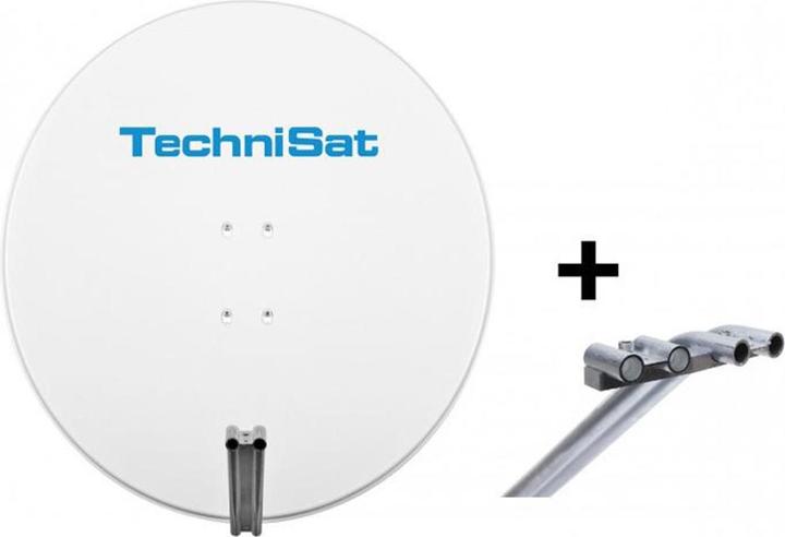 Produktbild TechniSat Komplettpaket SATMAN 850 Plus mit EUTELASTRASAT polarweiss