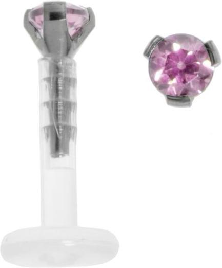Bright pink, Silver, Transparent
