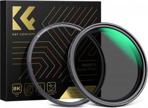 Produktbild K&F Concept Grauer einstellbarer Magnetfilter Nano-X MRC Fader ND2-32 - 77 mm (77 mm, ND- / Graufilter)