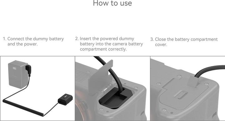 Produktbild SmallRig D-Tap to NP-FZ100 Dummy Battery Power Cable 4253B (Kamera Akku, Kamera Akku Netzadapter)