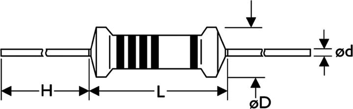 Produktbild Eneroid Widerstand, Metallschicht, 4.7k Ohm, 1/4W 1%, 50 Stück