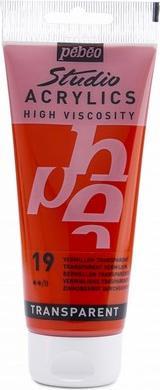 Image du produit Pebeo Acrylique fine Studio Acrylics (Vermillon Transparent, 100 ml)