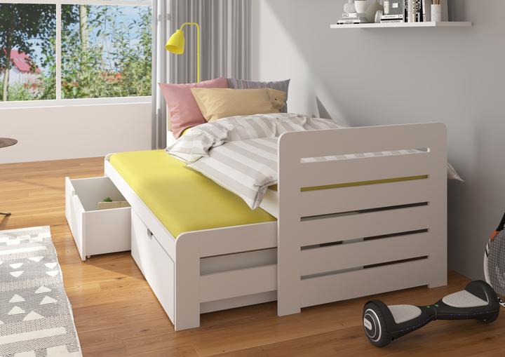 Produktbild ADRK Furniture Doppelbett mit Matratzen TOMI 180x80 (180 x 80 cm)