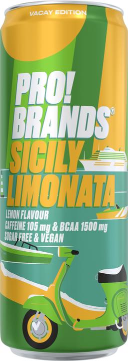 Actual product image Pro!Brands BCAA Drink Sicily Limonata (330ml) (Sicily Limonata, 1 x)