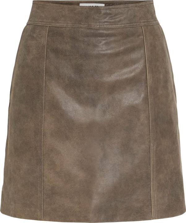 Rouge Edit High Waist Lederminirock