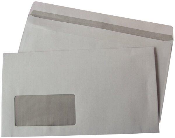Büroring Briefumschlag Kompaktbrief, mit Fenster, selbstklebend, weiss, 75g/qm, 125 x 229 mm, 1000 Stück (1000 x)