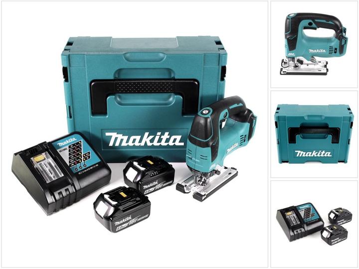 Makita DJV 182 RGJ Scie sauteuse oscillante sans fil 18V Brushless + 2x batterie 6,0Ah + chargeur + Makpac