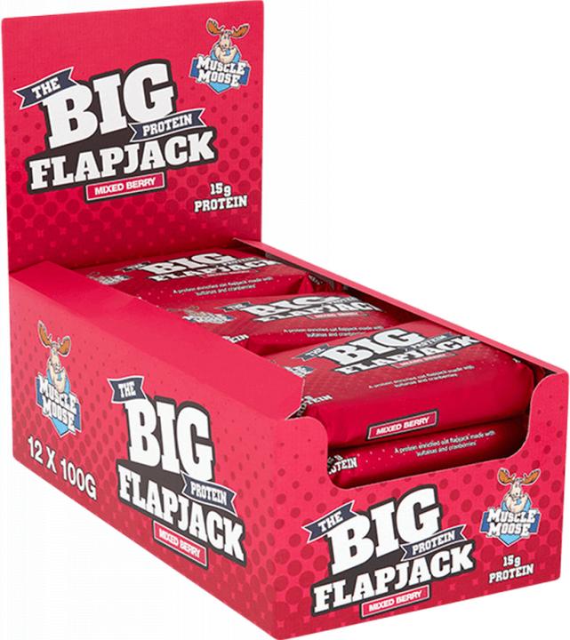 Actual product image Muscle Moose Big Protein Flapjack (Mixed Berry, 12 pcs., 1493 g)