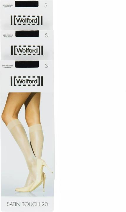 Wolford Kniestrümpfe "Satin Touch" schwarz (20 DEN, 38, M)