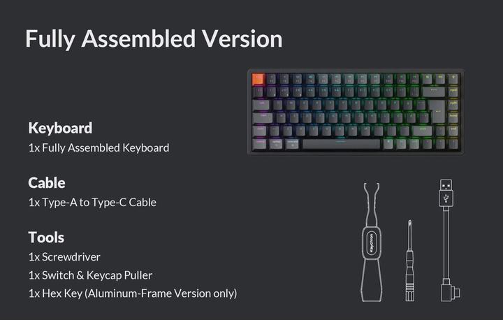 Actual product image Keychron K2 QMK (Version 3) (CH)