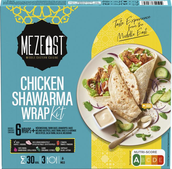 Produktbild Mezeast Chicken Shawarma Wrap Kit (370 g)