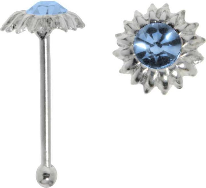 Bijouteria Nasenpiercing (Silber 925, Kristall)