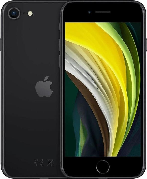 Image du produit Re!commerce iPhone SE 2020 (128 Go, Noir, 4.70", 12 Mpx, SIM + eSIM, A / Comme neuf)