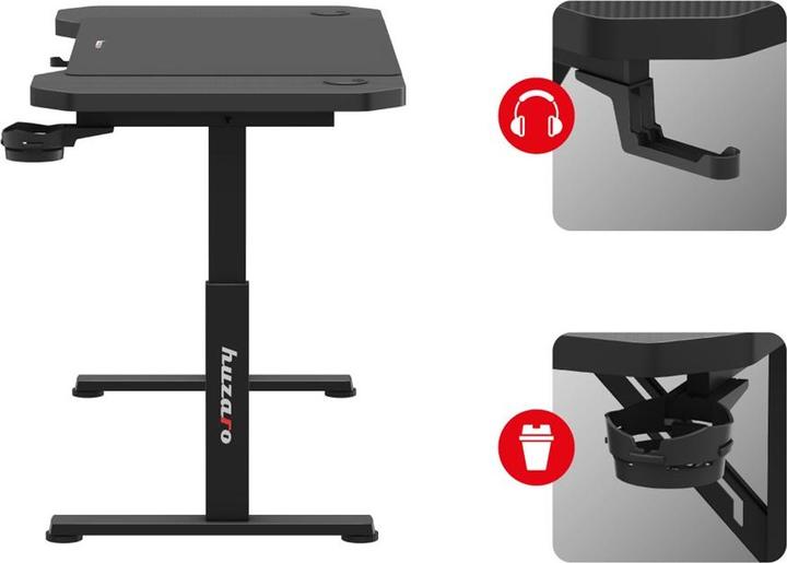 Actual product image Huzaro Biurko gamingowe Hero 2.6 Black