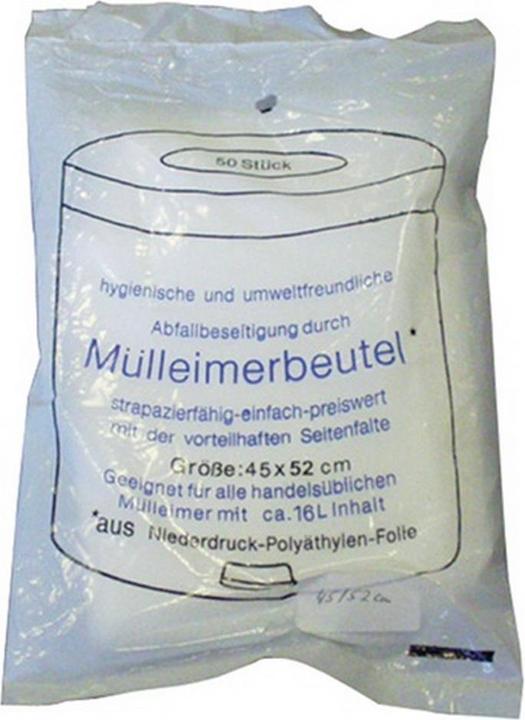 Deiss Waste bag W620xL750mm 60 l 7 µm transparent (60 x, 60 l)