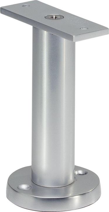 Produktbild Kws Trennwandstütze gerade Auflage, Bodenabstand 100mm, Edelstahl matt (1 Stk.)
