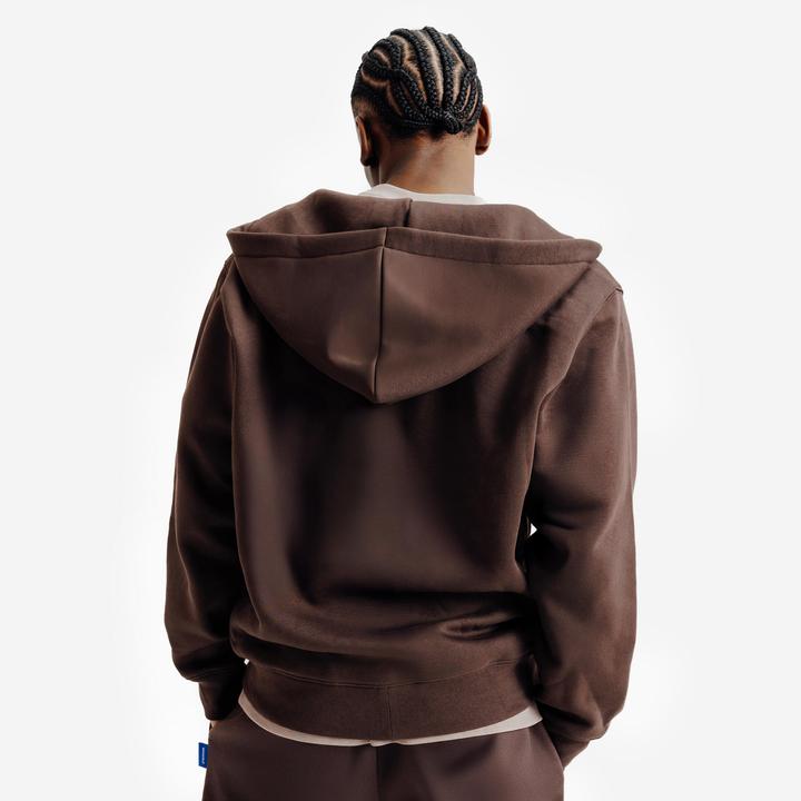 Image du produit Decathlon Sweat zippé mixte, Elementals, marron (S)