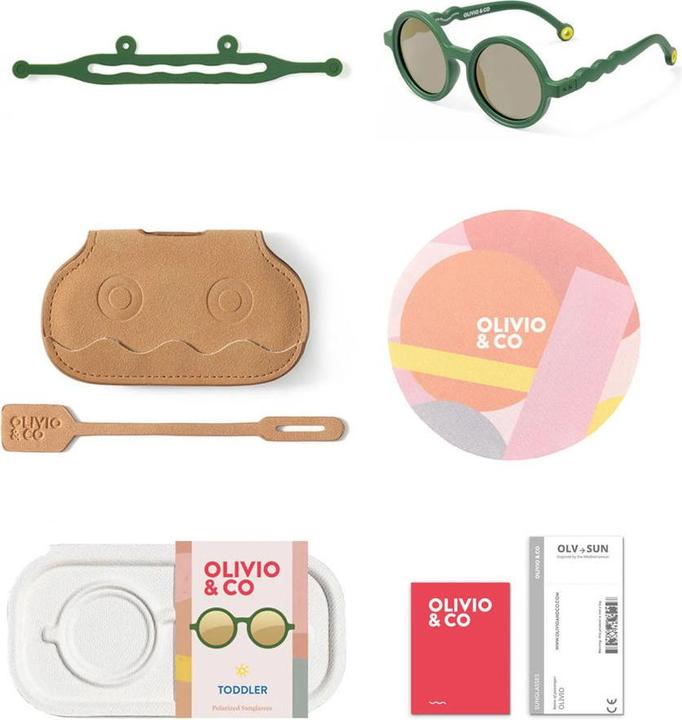 Immagine prodotto Olivo & Co Sonnebrille TODDLER rund Classic Cactus grün