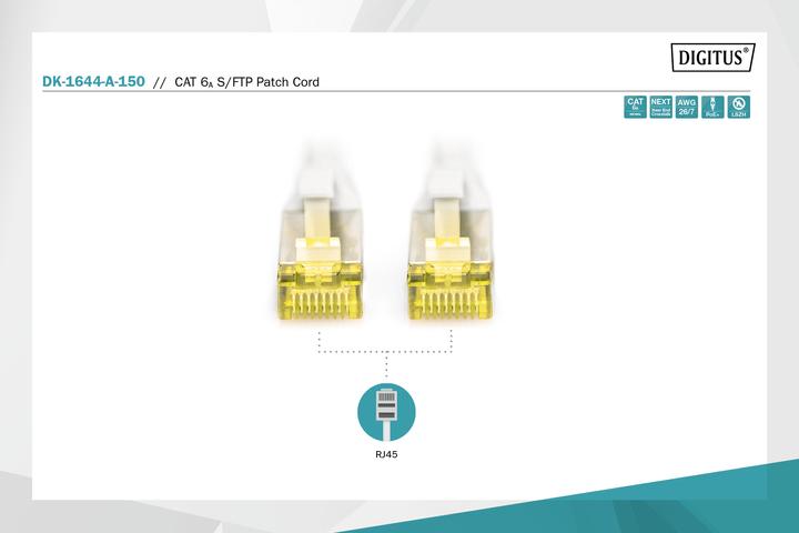 Produktbild Digitus Netzwerkkabel (S/FTP, CAT6a, 15 m)
