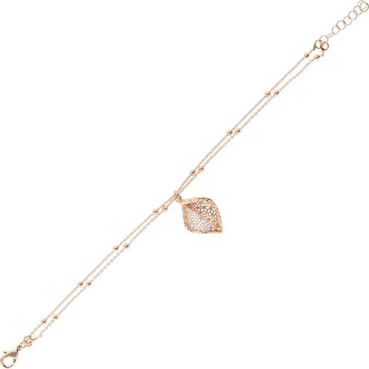 Ottaviani Bronze bracelet with silver glitter