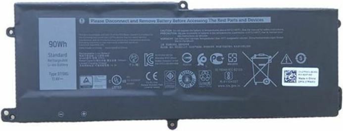 Actual product image Dell Battery, 90WHR, 6 Cell (6 Cells)