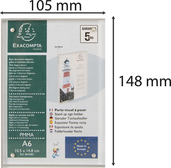 Immagine prodotto Exacompta Porta-segno foto (A6)