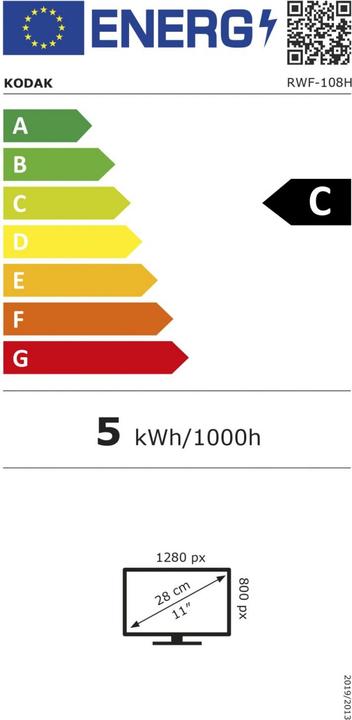 Energy Label Kodak WF-108H (10", 1280 x 800 pixels)