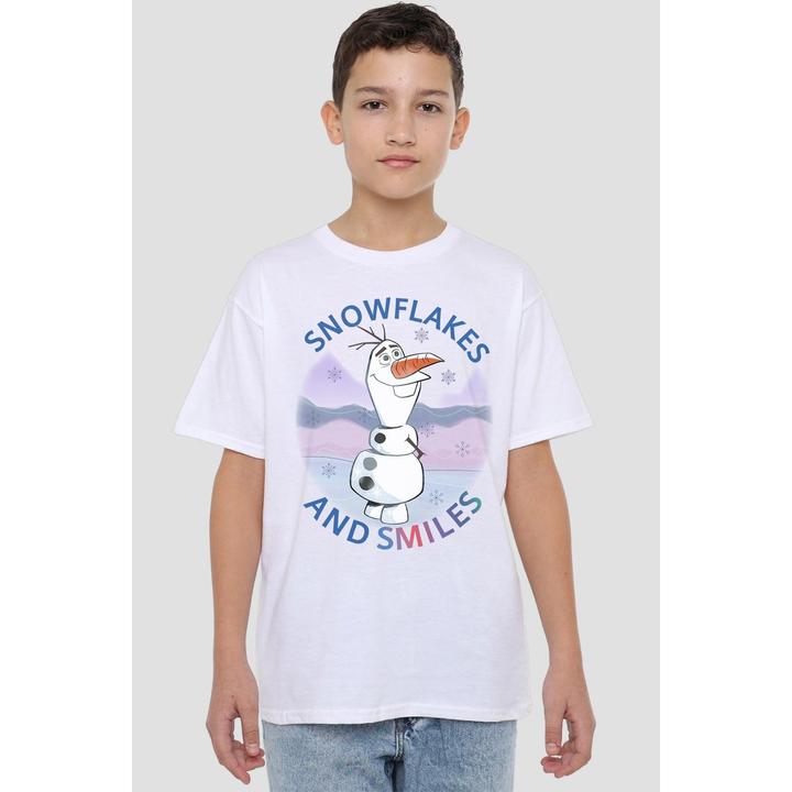 Immagine prodotto Disney Frozen Maglietta Olaf Fiocchi di Neve e Sorrisi Bambini (128)