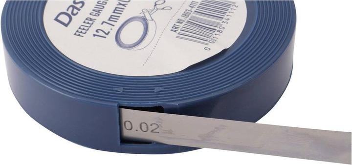 Produktbild Dasqua 1803-2110 Fühlerlehrenband aus Edelstahl 1 St. Dicke: 0,01 mm (500 cm)