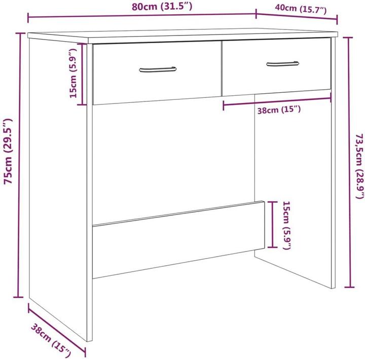 Produktbild VidaXL Knox (80 x 40 x 75 cm)