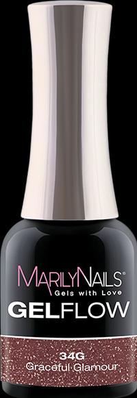 Marily Nails GELFLOW – 34G Graceful Glamour (UV-Gel Lack)