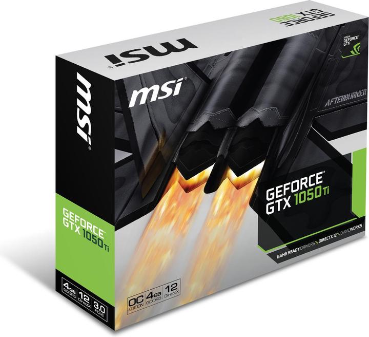 Actual product image MSI GeForce GTX 1050 Ti OC (4 GB)