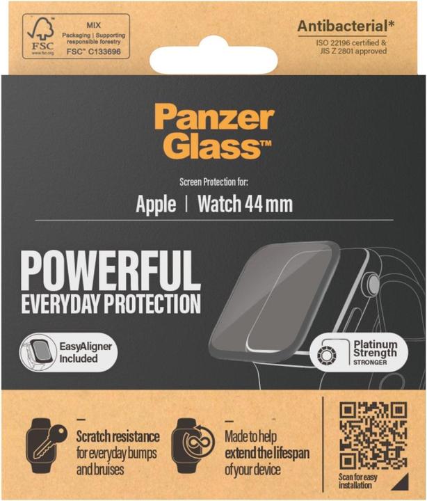Produktbild PanzerGlass Displayschutz Apple Watch 44 mm (Apple Watch SE, Apple Watch Series 6, Apple Watch Series 5, Apple Watch Series 4)