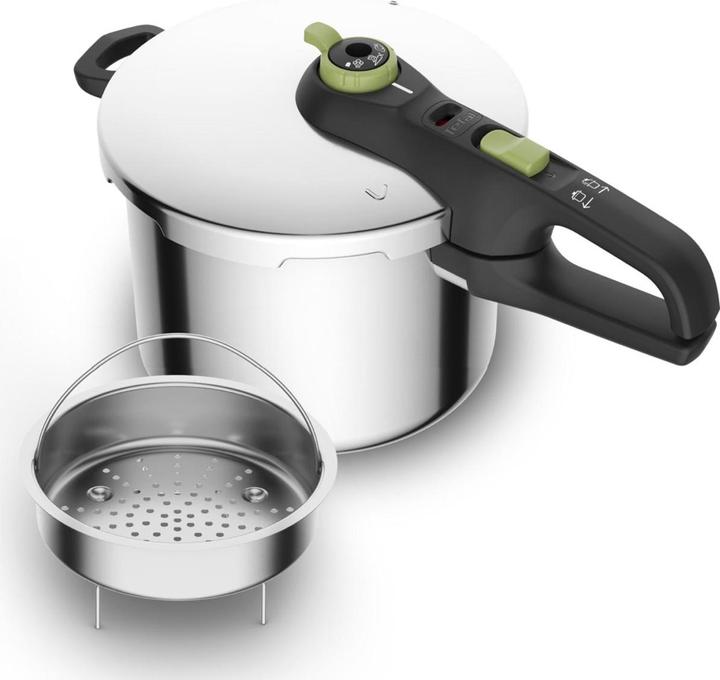 Actual product image Tefal Secure Trendy pressure cooker (22 cm, Steam cooker, Stainless steel)