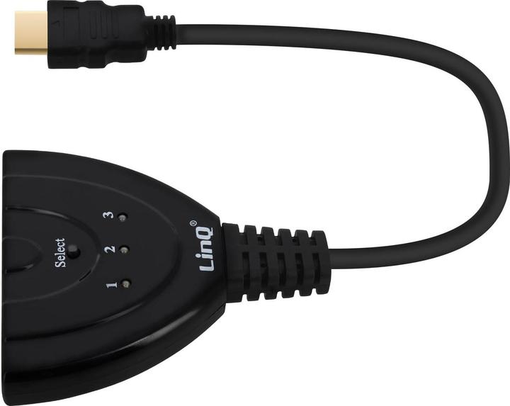 Actual product image LinQ Multiport adapter /HUB HDMI male to 3x HDMI ports, by - Black (15 m, HDMI)
