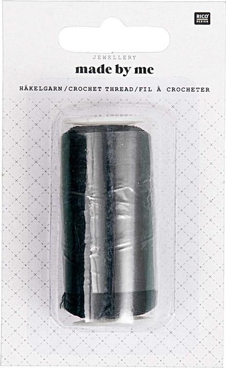 Produktbild Rico Häkelgarn, schwarz 0.2 mm, 300 m (300 m)