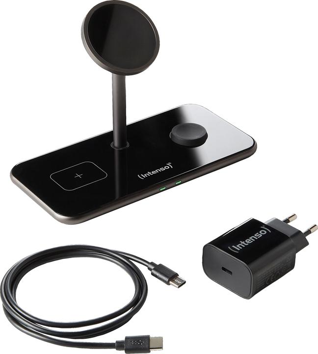 Image du produit Intenso Chargeur magnétique sans fil 3en1 MB13 noir (15 W)