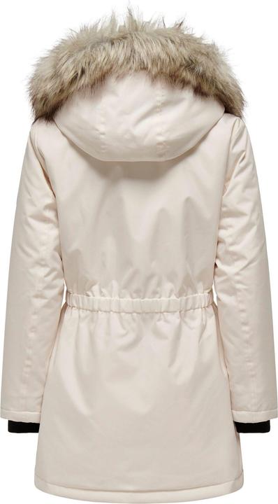 Produktbild Only Kapuze mit abnehmbarem Kunstfell-Rand Gerippte Ärmelbündchen Parka Langer Parka (XL)