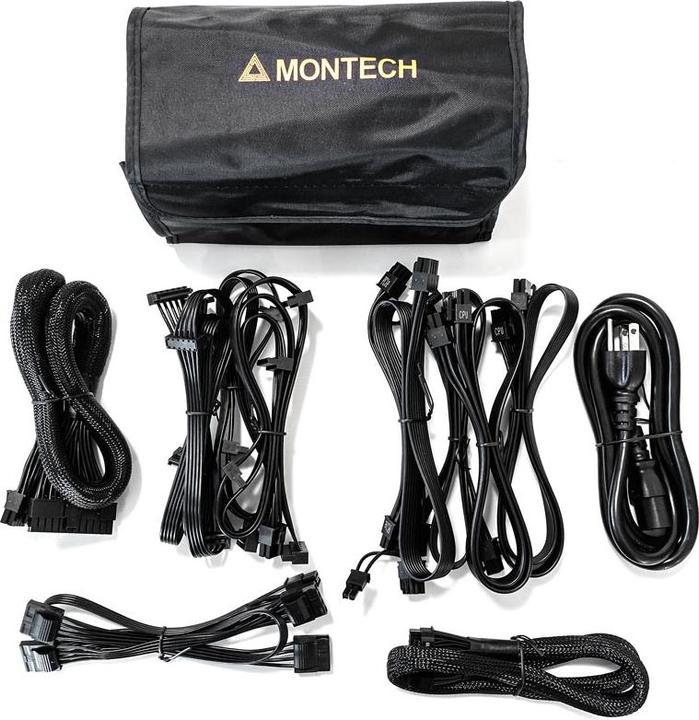 Actual product image Montech Titan 1200W - 80 PLUS & Cybenetics Gold, modular, PCIe 5.0 - 1200 Watt (1200 W)