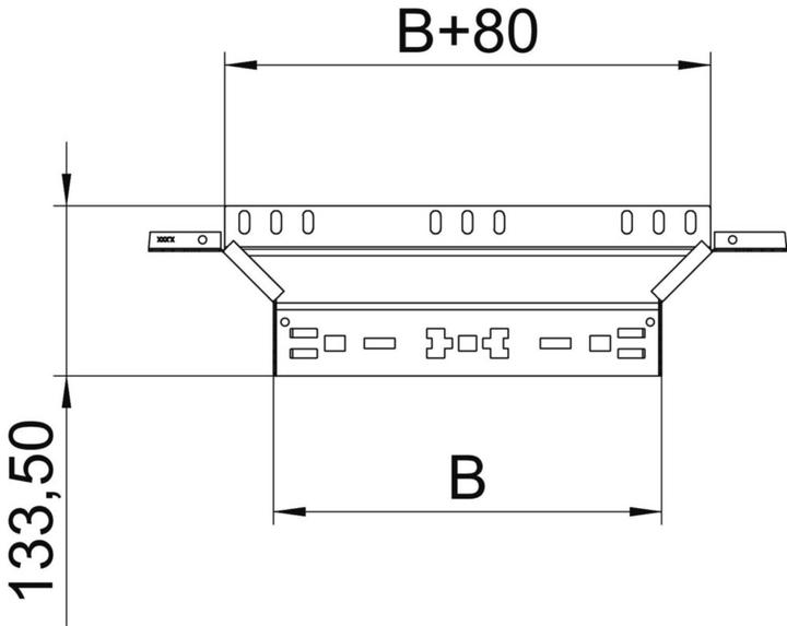 Produktbild OBO Bettermann Anbau-Abzweigstück RAAM 640 FS 60x400 (40 cm)