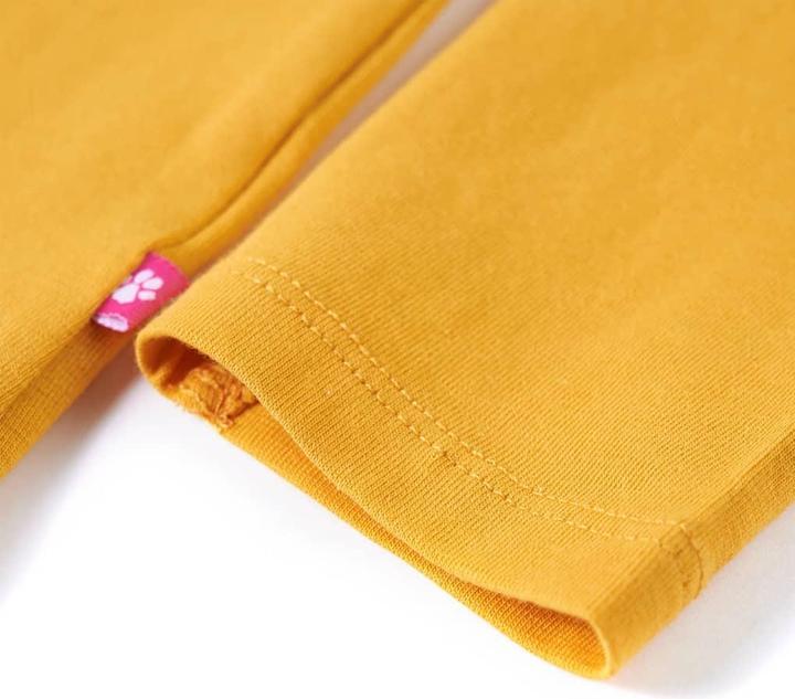 Immagine prodotto VidaXL Camicia da bambino a maniche lunghe ocra 116, materiale: 95% cotone. 5 (116)