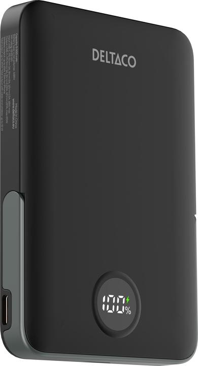 Actual product image Deltaco Power Bank - 5000 mAh Powerbank - Sort - 5000 mAh (5000 mAh, 20 W, 19250 Wh)