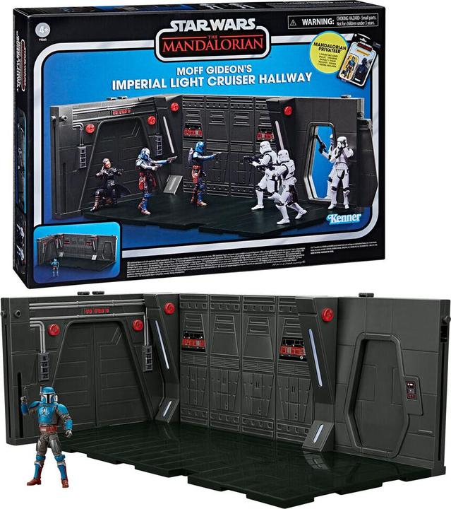 Hasbro Star Wars: The Mandalorian Vintage Collection Moff Gideon's Imperial Light Cruiser Hallway mit Manda