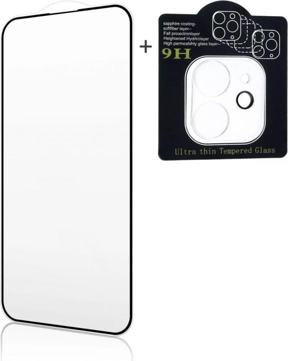 Actual product image iLike iPhone 16 Pro Max X2 Super Set 2.5D Edge Full face Tempered Glass + Camera Glass (1 Piece, Apple iPhone 16 Pro Max)