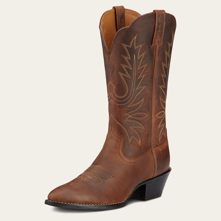 Actual product image Ariat 's leather western boots heritage r toe (41)