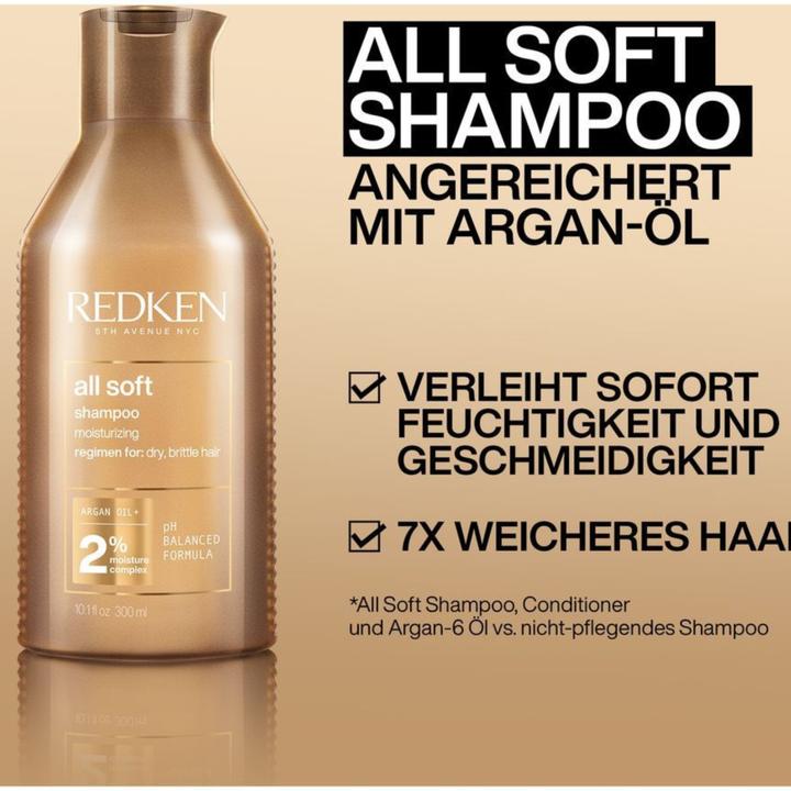 Produktbild Redken All Soft (300 ml, Flüssiges Shampoo)